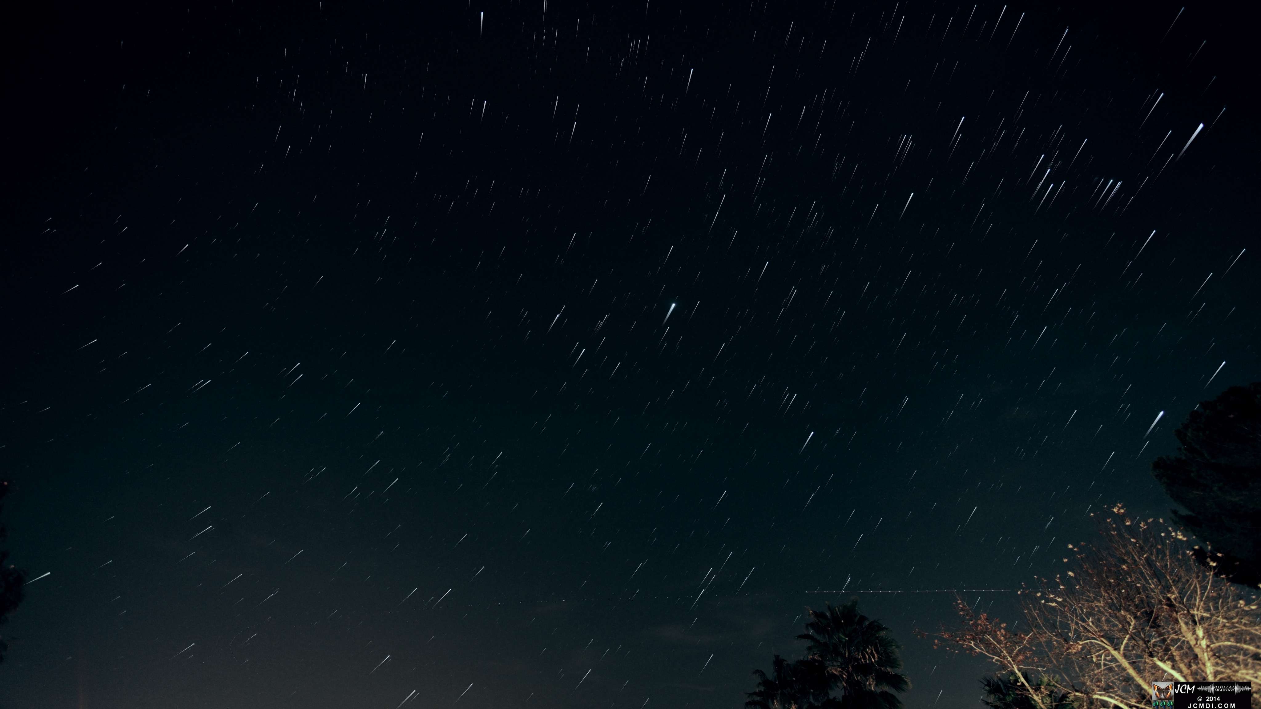 Composite star trail image from the beautiful JCMDI starspin video V13521m